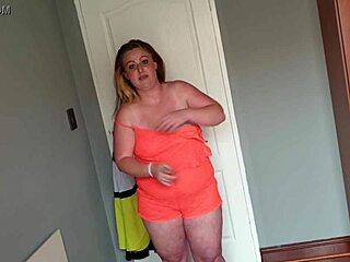 Wow, Fat Girl Trying On Wild Dresses for Kinky Dress-Up Fun!