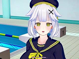 Dive into this pool game by badpoipoi in 3d cartoon anime style.