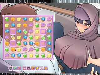 Muslim Boss Titjob Under Desk