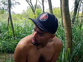 Farm worker bangs mason helper in the woods, hot! 🔥