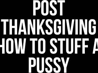 Thanksgiving dinner is followed by hot and steamy sex with a curvy black MILF