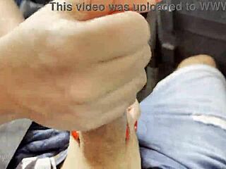 Milf Blowjob in Travel Bus, Risky Outdoor Action with No Witnesses