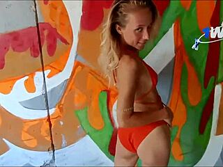 Gorgeous blonde surrenders to stranger in abandoned house