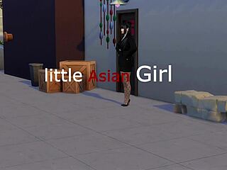 A small Asian girl from China is a good prostitute