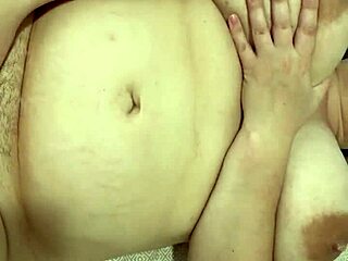 Cheating BBW Wife Allows Bareback Creampie in Hairy Pussy While Husband Is Away