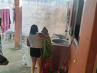 Wife left and maid couldn’t resist my hard cock, oops!