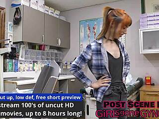 Tampa University physical with Ditria Rose fingering in latex gloves