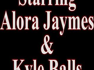Alora Jaymes helps a man with his money problems and gives him a good time