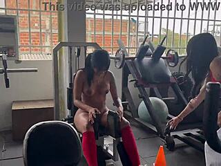 Latina crossdresser trains me with no clothes on
