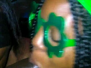 sloppy double blowjob on big black cocks with bbw deepthroat action.