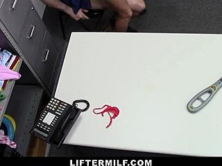 Skinny milf gets rough sex as a punishment for shoplifting