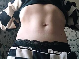 Bold Urgency For Pee In See Through Outfit.