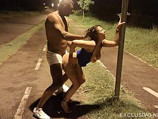 Egyptian Wife Fucked Hard By Stranger's Monster Cock Outdoors.