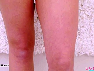 Cute teen blonde model teases with her sexy body... is she ready for more?