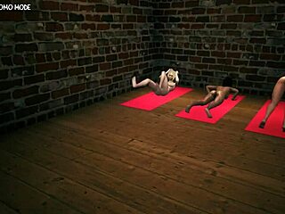 Just chilling at the gym, watching these girls sweat it out in a sneaky voyeur moment.