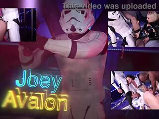 Star whores awaken boner with cosplay foursome