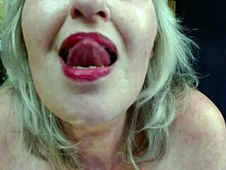 Big natural tits bouncing while I tongue fuck his ass