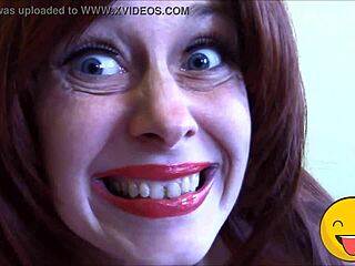 that horny fetish queen with her tongue ready for some kinky action