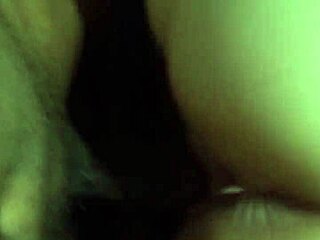 Big black cock penetrates the pussy of a bent over snow bunny in doggy style