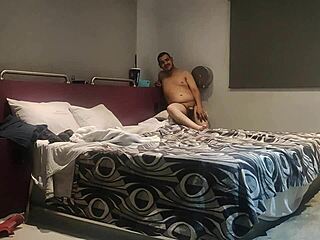 chilling in the motel with two camera angles