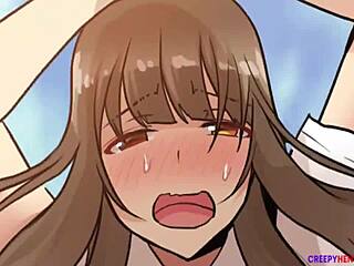 Student bent over for that big cock