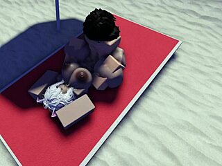 Roblox Slut Caught and Used Hard on Public Beach