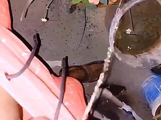 Micro Penis Sissy Pissing in Various Spots with Tanned Roommate Slut in Wild Anal Play