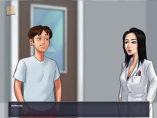 Emotional journey in summertime saga 25 with curvy outfit