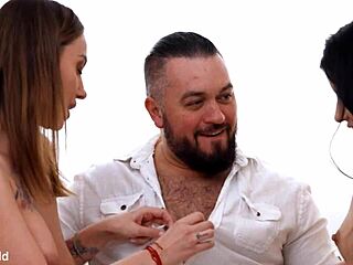 Mary frost's intense strap on dp with husband and housemate