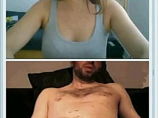 cute girl dares to help stranger jerk off on webcamshub.com