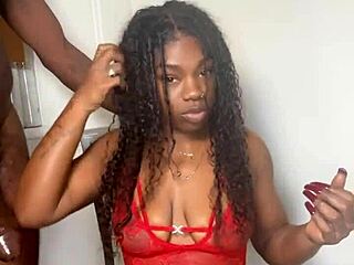 Stepbrother gets big black cock sucked by evil eater keisha minaj cumshot