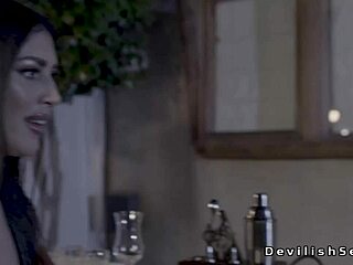 Bald Husband Pounds Busty Wife in Hardcore Oral Session