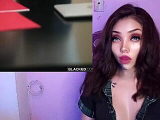 Blonde Teen Devours Huge Black Cock In Pov