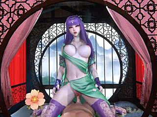 Whoa, check this 3D animation with a goddess getting wild! Huge monster cock in anime action. What a crazy ride!