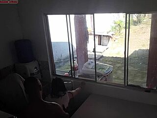 Wife Secretly Fucks Big Black Cock While Cuckold Cleans