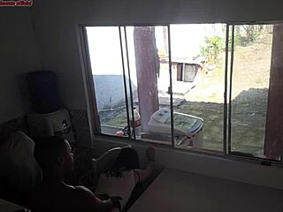 Wife Secretly Fucks Big Black Cock While Cuckold Cleans