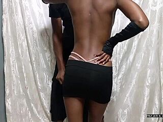 18 Year Old Ebony Girl Gets Pounded Hard in Steamy Session Part 1