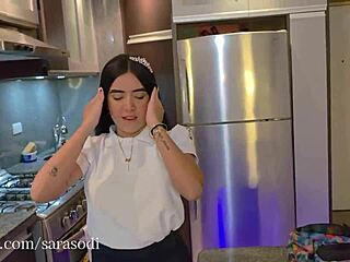 Stepson punishes late stepdaughter with sex, making her ride his cock in cowgirl position.