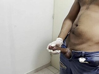 My dick growing after playing with oil