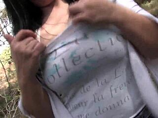 Horny Brunette Mother In Law Rides Cock In Cowgirl With Shaved Pussy And Fishnets