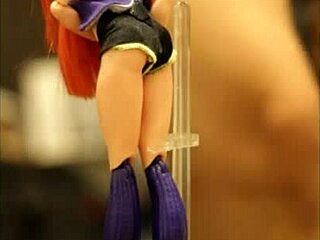 Tied up Batgirl gets fucked and covered with cum