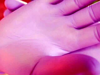 Nitrile gloves fetish clip in ultra HD