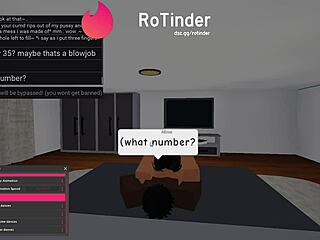 feeling the thrill as roblox slut gets pounded by big black cock