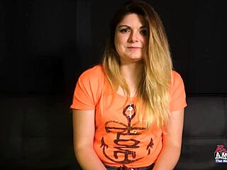 curvy brunette rachel gets wet pussy fucked doggystyle and swallows cum