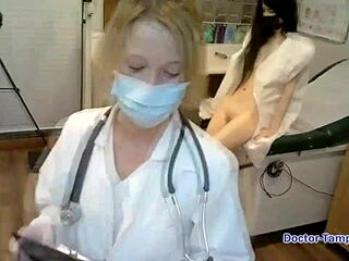 alexandria wu spreads for dr. tampa's teasing exam?