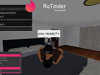 feeling the thrill as roblox slut gets pounded by big black cock