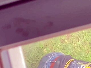 Hot stepmom bending over for sneaky action