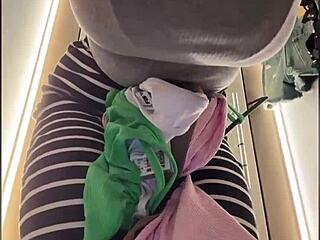 i fingered that tight pussy in the public changing room, feeling so horny