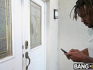 delivery guy bangs milf armani black in anal session