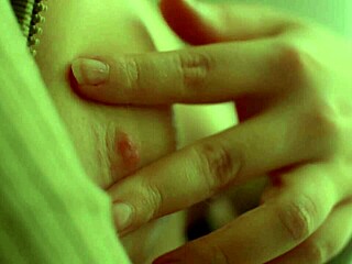 Blonde Model Feels Intense Pleasure